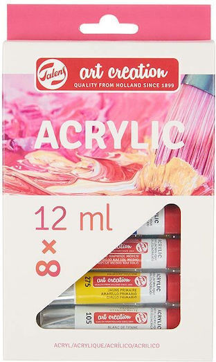 Set 8 Culori Acrilice Art Creation 12ml Talens