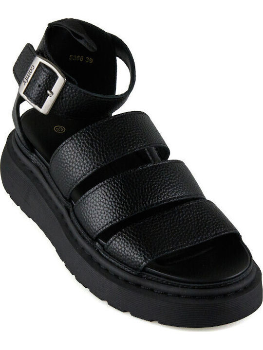 Дамски Сандали Flatforms Черни