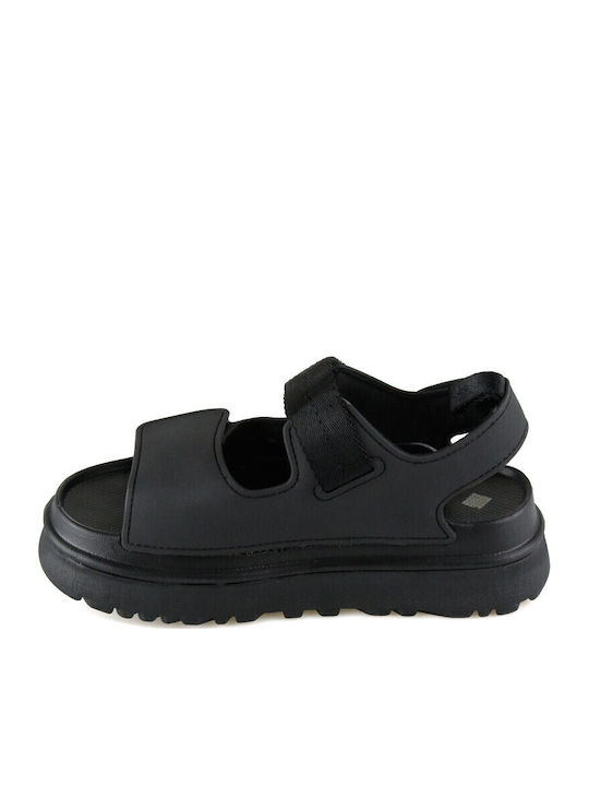 Women's Flat Sandals Flatforms in Black Color