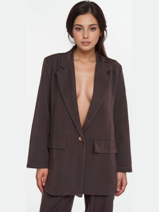 Damen Brown Set mit Hose