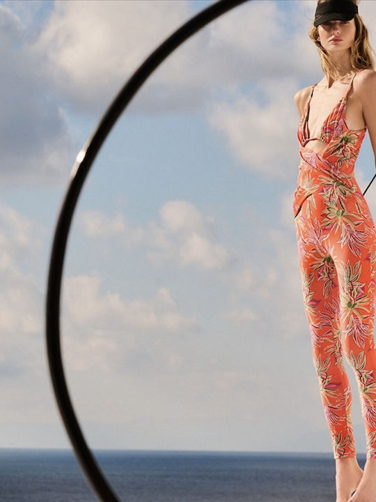 Women's One-piece Suit Coral, Multicolor