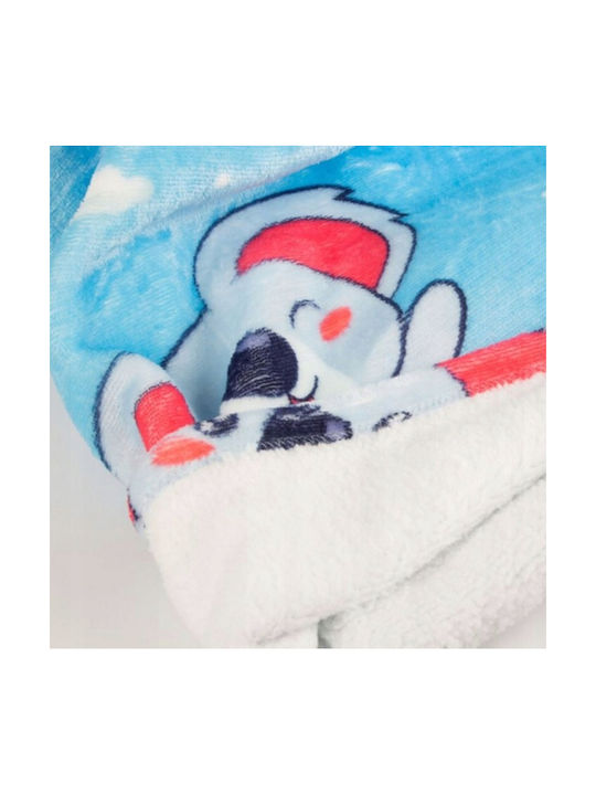 Κουβέρτα Fleece Γαλάζια 80x80εκ.