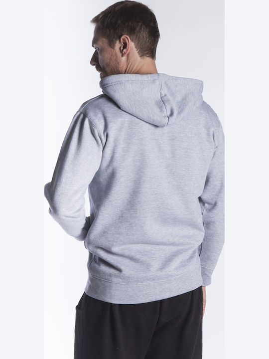 Kprime Men's Long Sleeve Work Sweatshirt Khaki with Hood