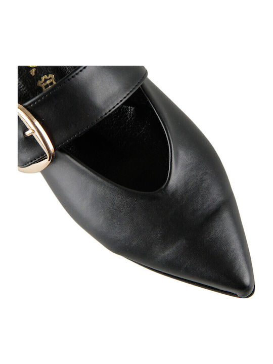 Mules with Heel in Black Color