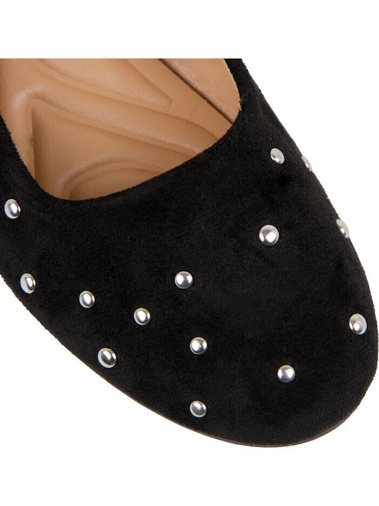 Suede Ballerinas Black