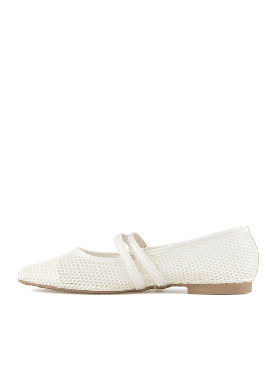 Damen Ballerinas in Weiß Farbe