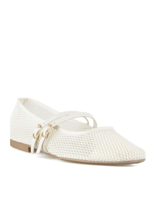 Damen Ballerinas in Weiß Farbe