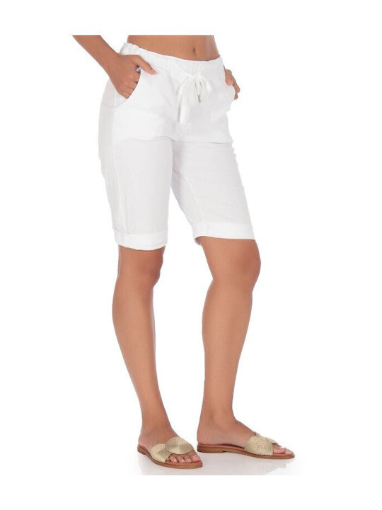 Women's Bermuda Shorts White