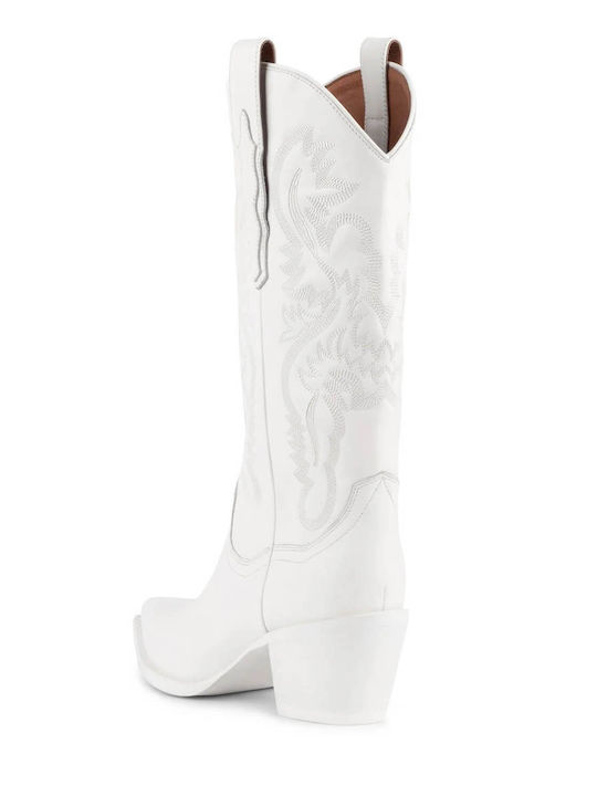 Damenstiefel Cowboy Weiß