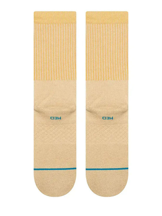 Stance Icon Athletic Socks Beige 1 Pair