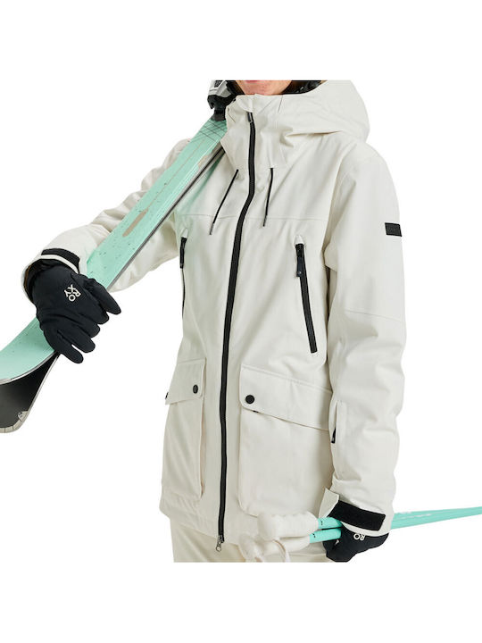 Roxy Stated ERJTJ03515-WCF0 Frauen Jacke aus für Ski & Snowboard Weiß