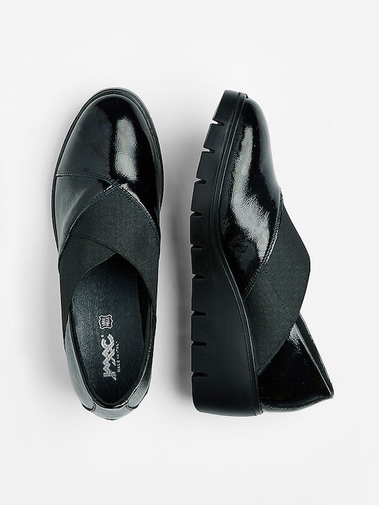 Anatomic Women's Leather Black Slip-Ons
