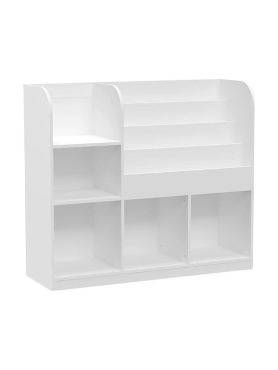 Библиотека Стена Бял 92x30x80см