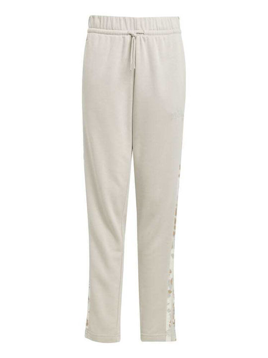 Kids Sweatpants Ecru 3 Stripes