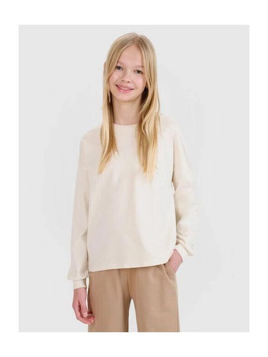 Kinderhemd Langarm Beige