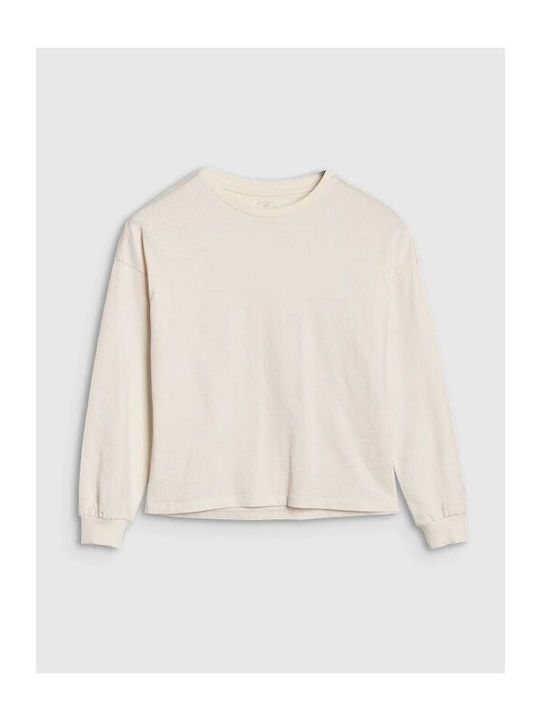 Kinderhemd Langarm Beige