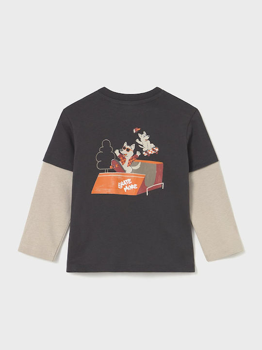 Kids' Shirt Long Sleeve Dark Grey