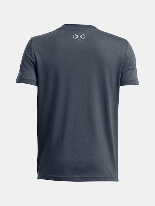 Kids' T-shirt Gray Logo Wordmark Ss