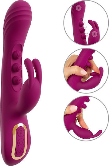 Javida 2 Function Vibrator Mini Δονητής G-Spot με Απομακρυσμένο Έλεγχο 13cm Λιλά