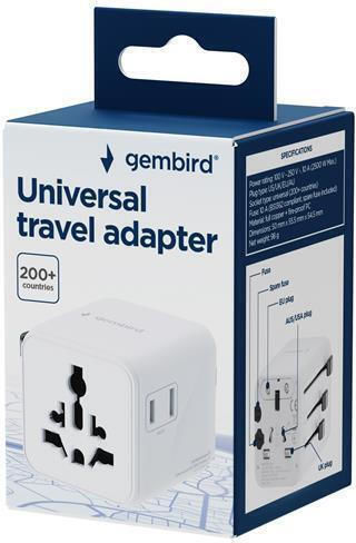 Gembird Αντάπτορας Πρίζας από Universal σε Universal