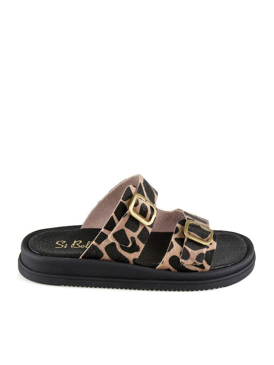 Дамски Кожени Сандали Flatforms