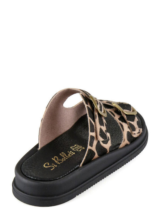 Дамски Кожени Сандали Flatforms