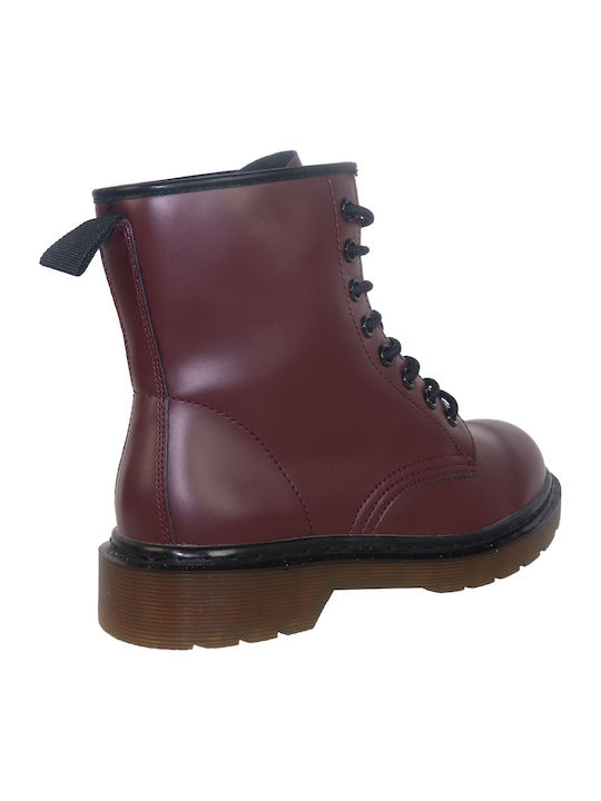 Stiefeletten Damen Burgundisch