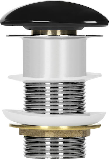 LuxeBath Brass Siphon Sink Black
