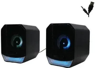 Andowl 2.0 Speakers with RGB 6W Black