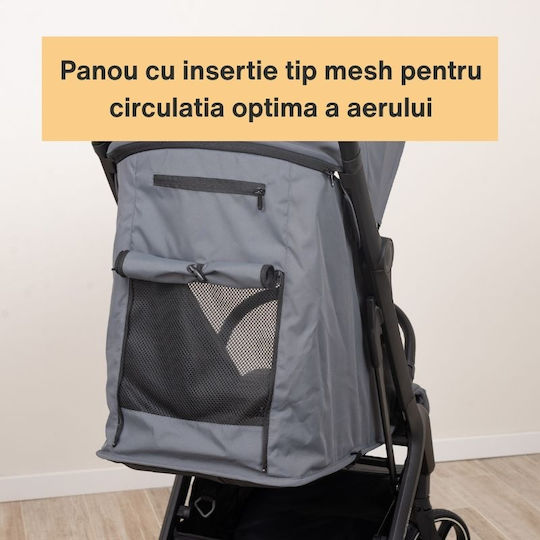 Kidizi Cărucior pentru Bebeluși Potrivit pentru Nou-născut Gri 7.9kg