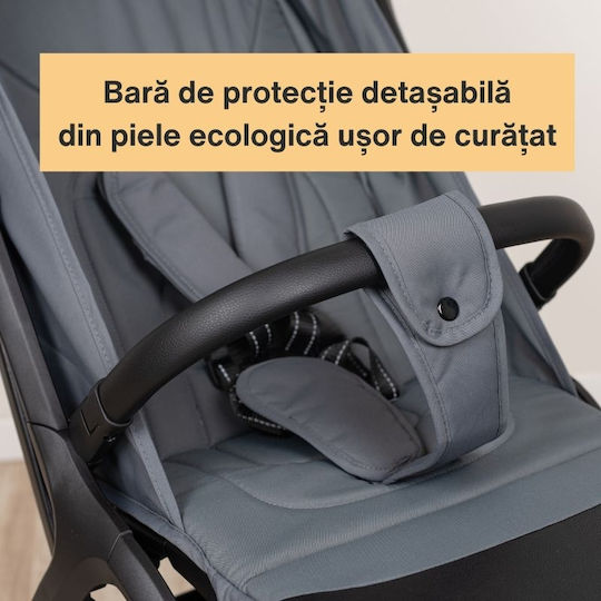 Kidizi Cărucior pentru Bebeluși Potrivit pentru Nou-născut Gri 7.9kg
