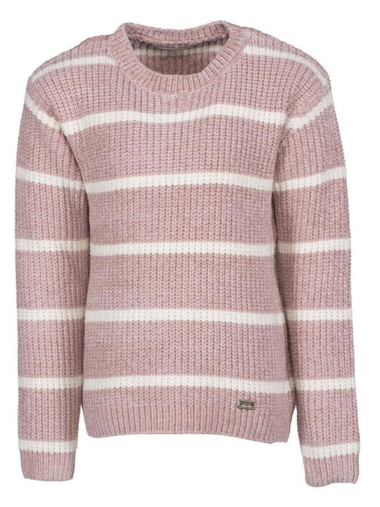 Παιδικό Πουλόβερ Μακρυμάνικο Ροζ Striped