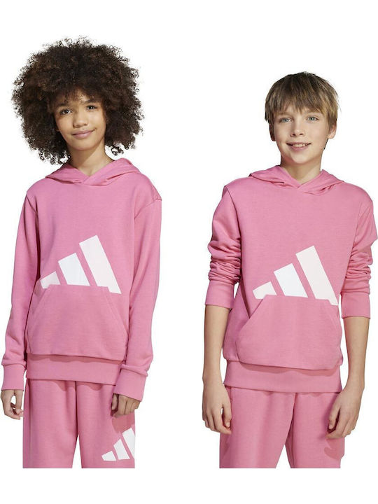 Kids Sweatshirt with Hood and Pockets Fuchsia