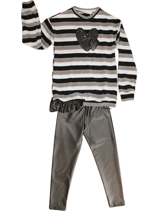 Kids' Set with Leggings Winter 2pcs Black