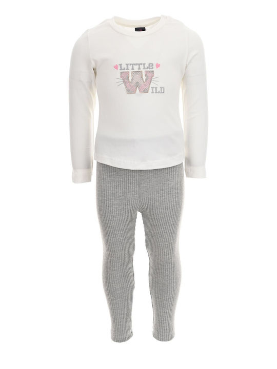 Kids' Set with Leggings Winter 3pcs Gray
