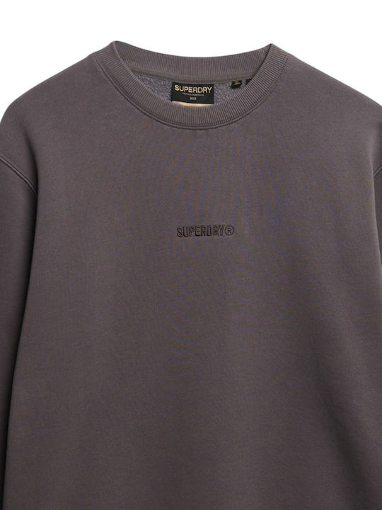 Superdry Micro Logo Φούτερ Γκρι