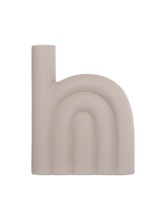 Homemarkt Tischdekoration Keramik Dekorative Arcon Hm4639.03 Grau Matt 23,5x5,5x29,5cm