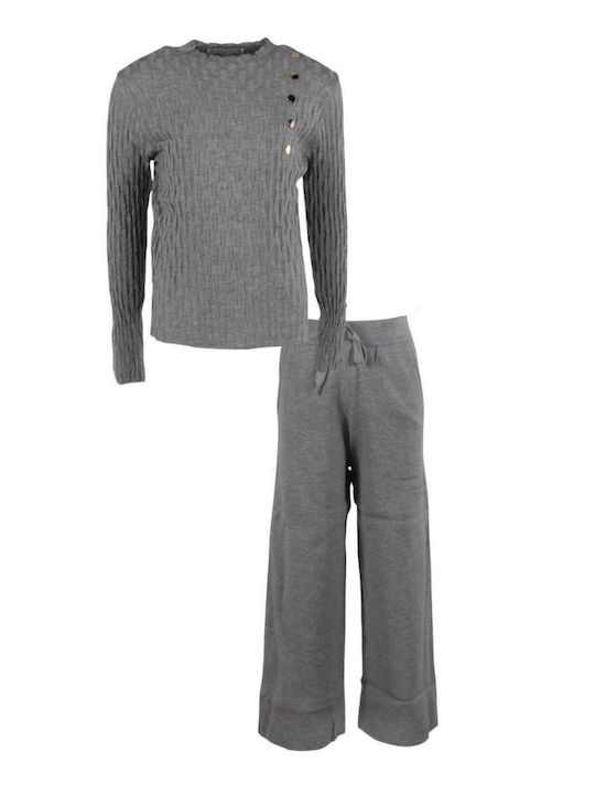 Kids' Set with Pants Winter 2pcs Gray