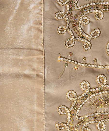 Silk Fashion Checkered 1028 Gold 85x85cm Silk Fashion Checkered 1028 Gold 85x85cm