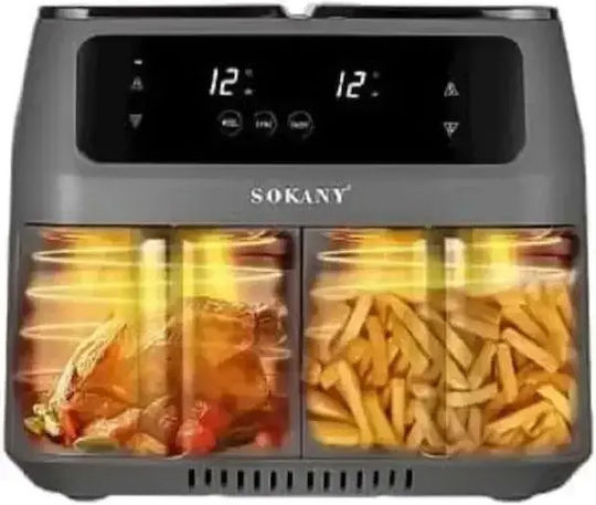 Sokany Еър Фрайър 8лт Сив SK-ZG-8030