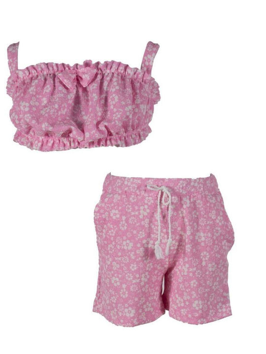 Kids' Set with Shorts Summer 2pcs Pink