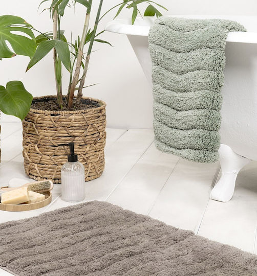 Nima Badematte Baumwolle Rechteckig Vellum 35914 Warm Gray 50x80cm