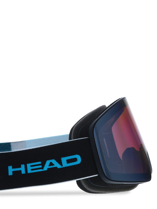 Head Horizon 5k Masca de schi și snowboard Pentru adulți Negru cu Lentilă în culoarea Albastru