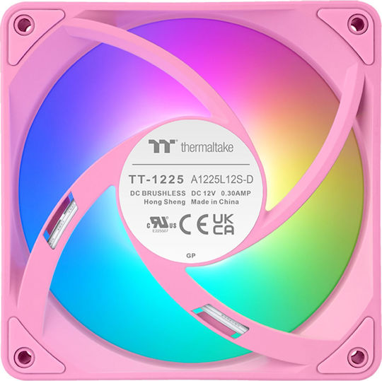 Thermaltake CT120 EX Корпусен вентилатор с ARGB осветление 3бр Розов
