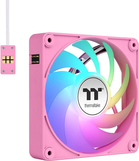 Thermaltake CT120 EX Корпусен вентилатор с ARGB осветление 3бр Розов