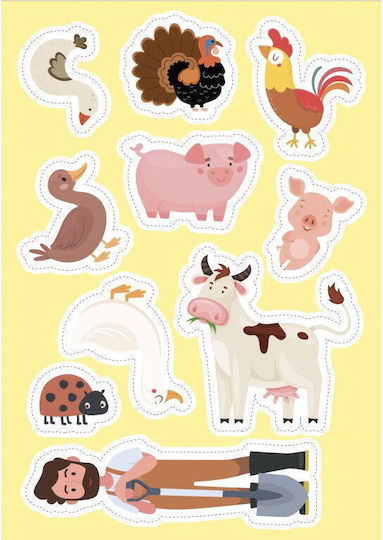 Stickers And Activities. The Farm - Sassi - Stickers