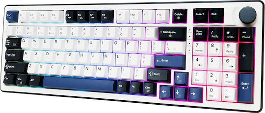White Shark Mech Gaming Μηχανικό Πληκτρολόγιο με RGB φωτισμό (Αγγλικό US) Κόκκινο