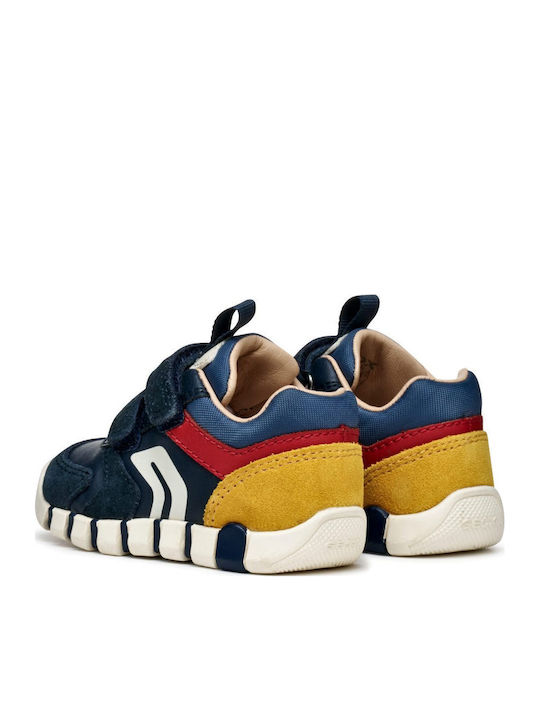 B IUPIDOO Παιδικά Sneakers Ανατομικά με Σκρατς Μπλε