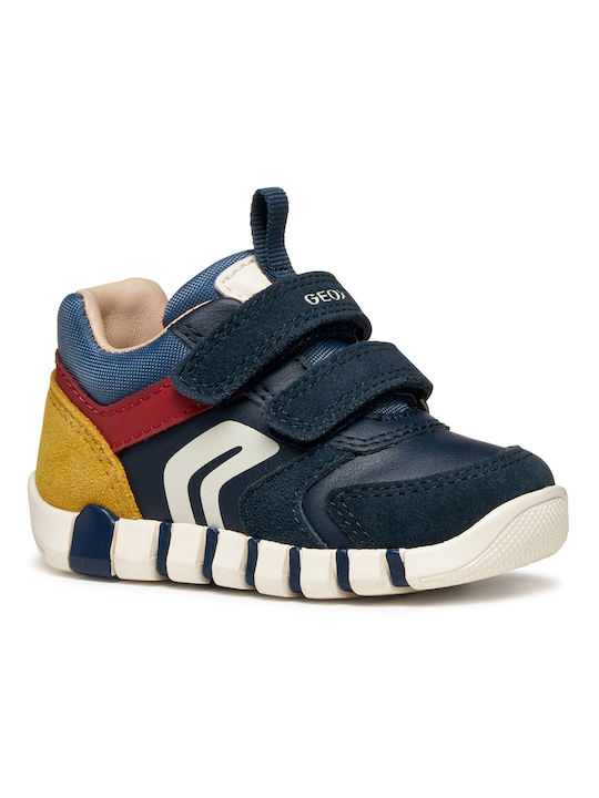 B IUPIDOO Παιδικά Sneakers Ανατομικά με Σκρατς Μπλε