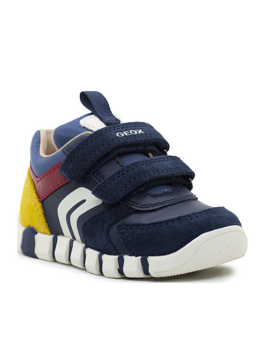 B IUPIDOO Παιδικά Sneakers Ανατομικά με Σκρατς Μπλε